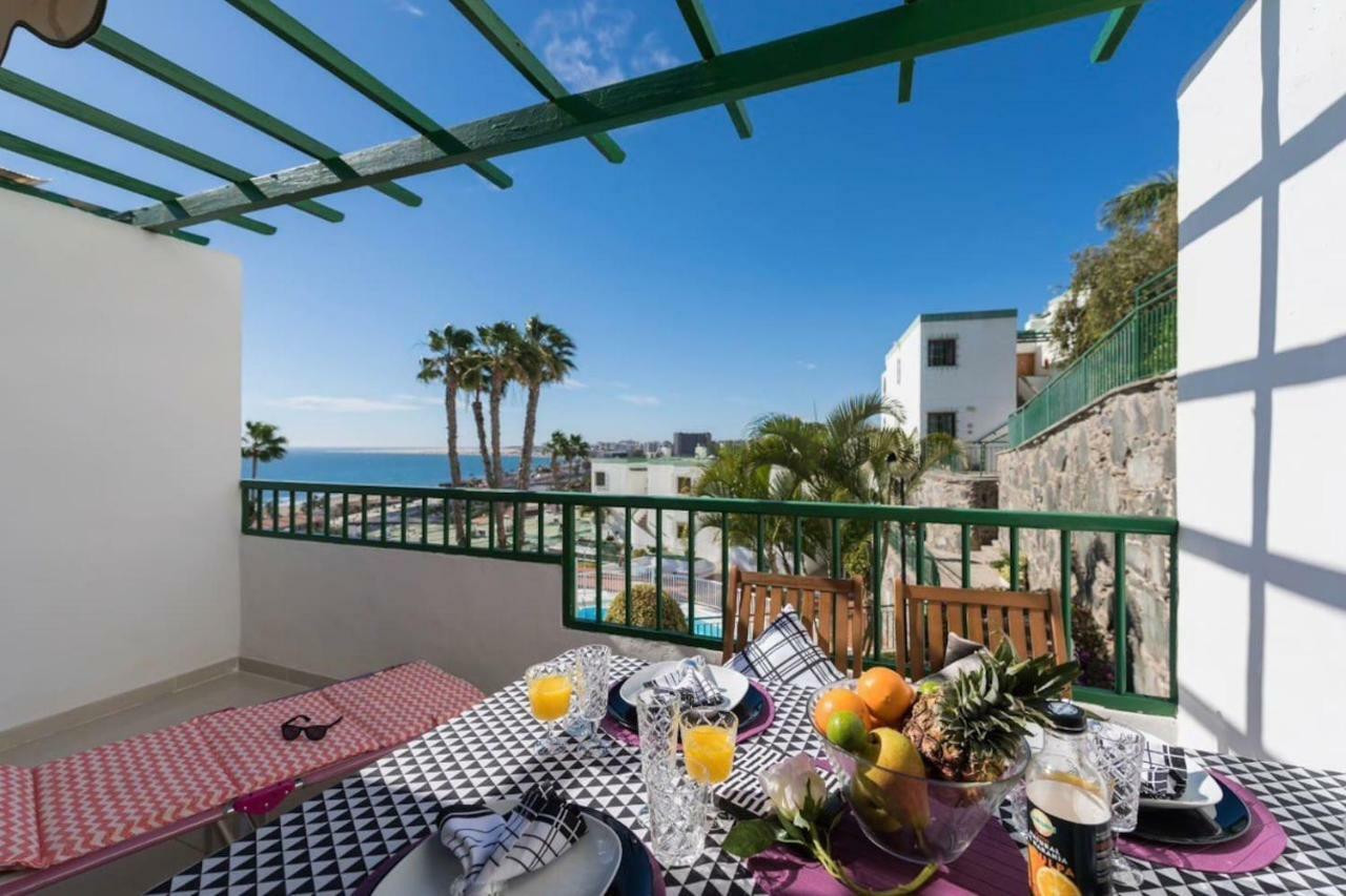 Sea View 2Br Toploctaion Heated Pool 5 Min To Beach San Agustín 外观 照片